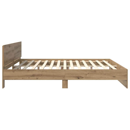 vidaXL Bed Frame Artisan Oak 180 x 200 cm Engineered Wood