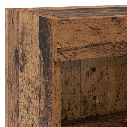 vidaXL TV Wall Cabinet Set with LED 5 pcs Old Wood Engineered Wood