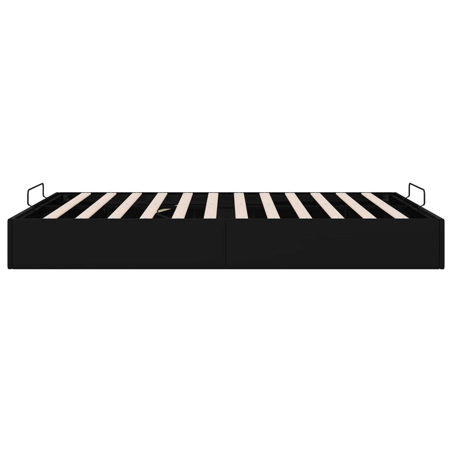 vidaXL Ottoman Bed Frame Black Queen Size Faux Leather
