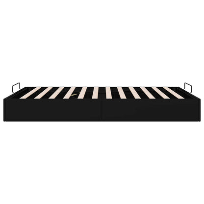 vidaXL Ottoman Bed Frame Black Queen Size Faux Leather