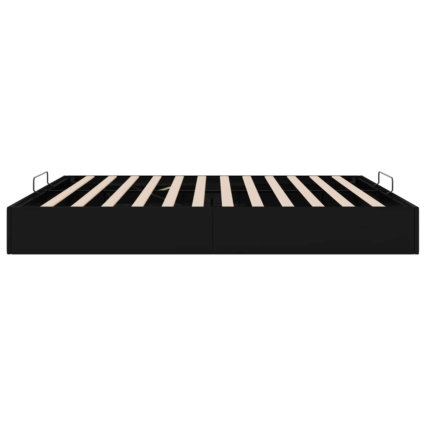vidaXL Ottoman Bed Frame Black King Size Faux Leather