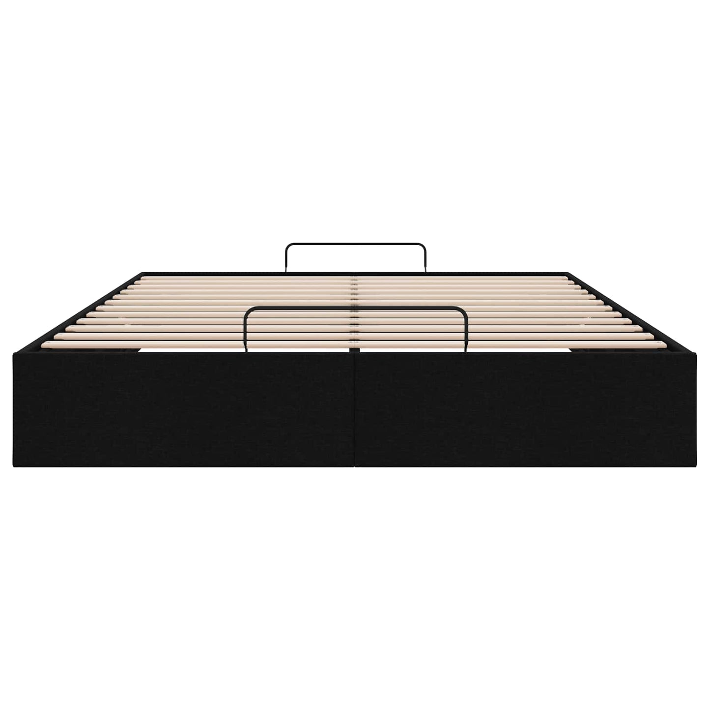 vidaXL Ottoman Bed Frame Black Queen Size Fabric