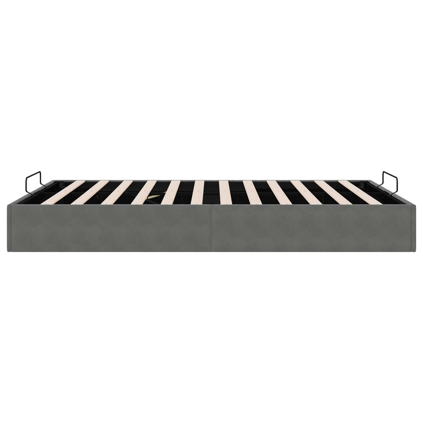 vidaXL Ottoman Bed Frame Dark Grey Queen Size Velvet