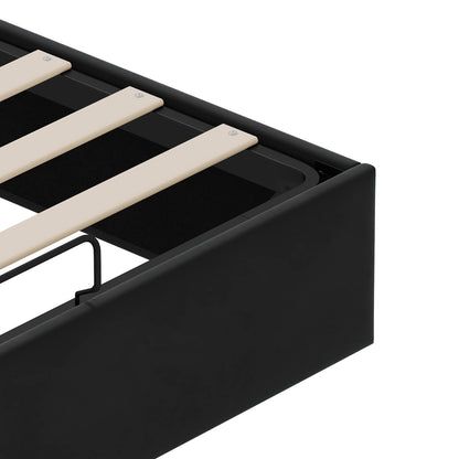 vidaXL Ottoman Bed Frame Black Queen Size Velvet