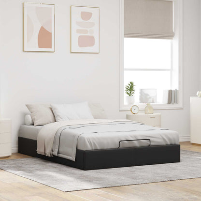 vidaXL Ottoman Bed Frame Black Queen Size Velvet