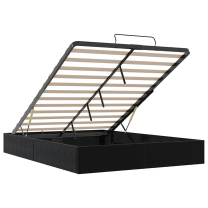 vidaXL Ottoman Bed Frame Black Queen Size Velvet