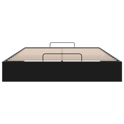 vidaXL Ottoman Bed Frame Black Queen Size Velvet