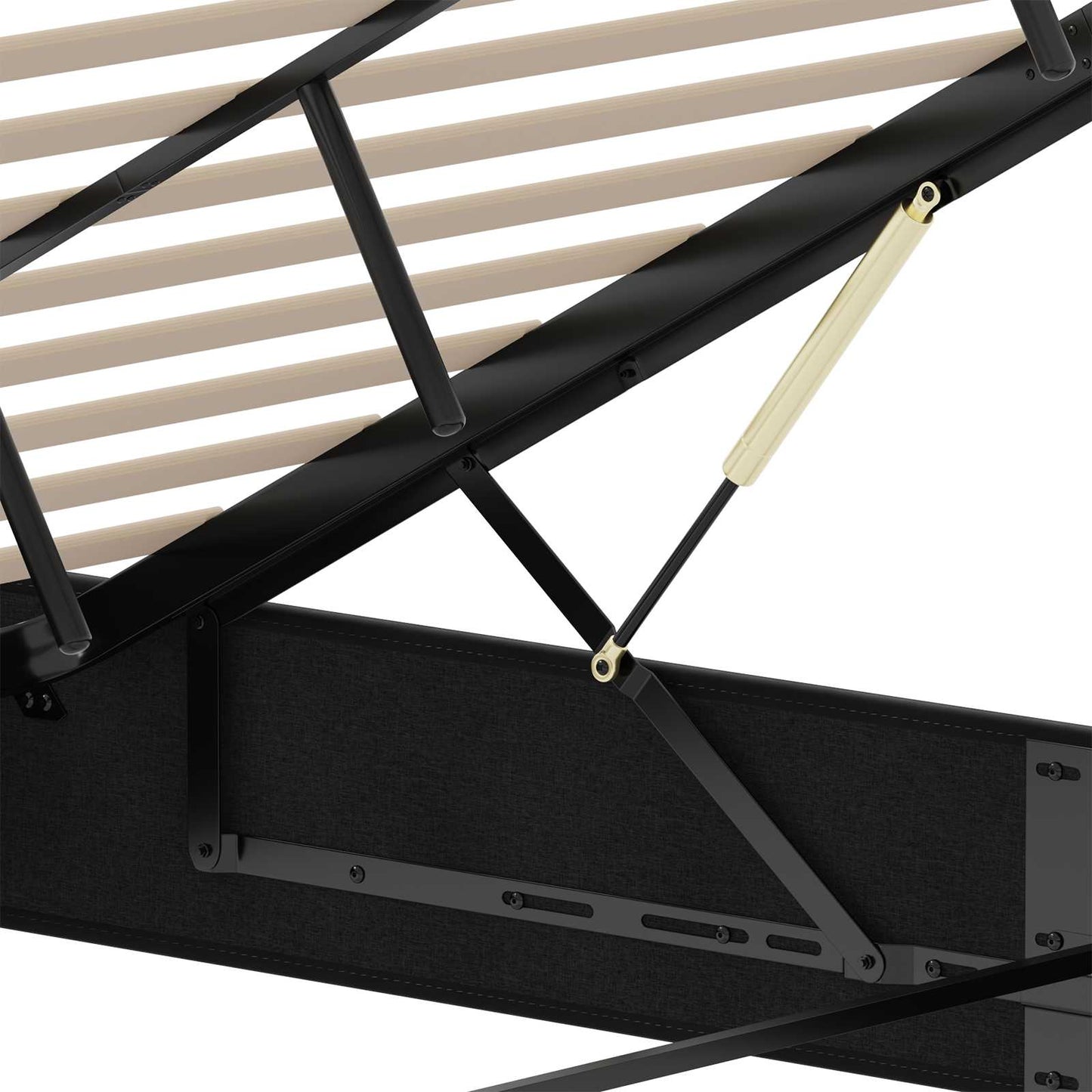 vidaXL Ottoman Bed Frame Black King Size Velvet