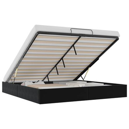 vidaXL Ottoman Bed Frame Black King Size Velvet