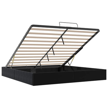 vidaXL Ottoman Bed Frame Black King Size Velvet