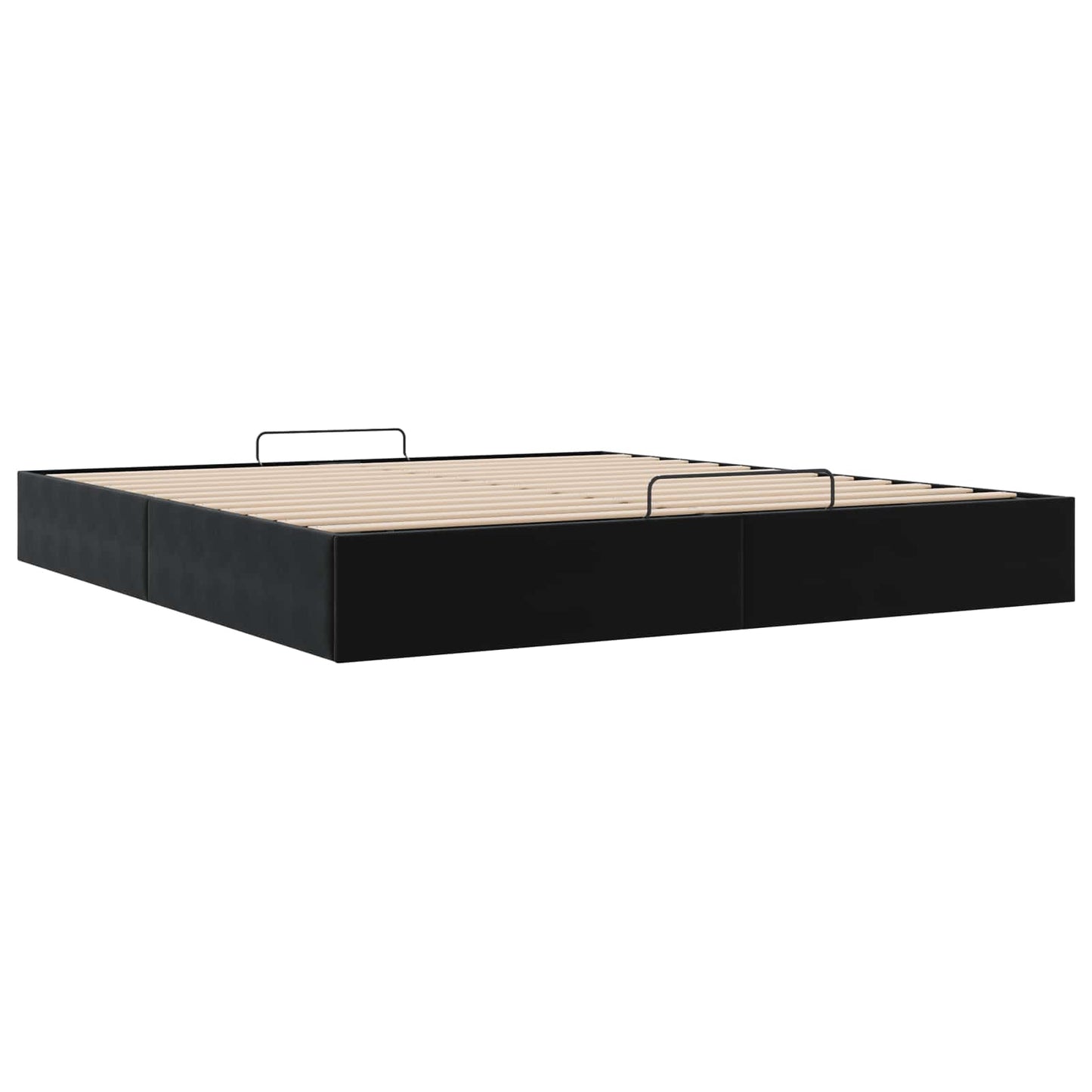 vidaXL Ottoman Bed Frame Black King Size Velvet