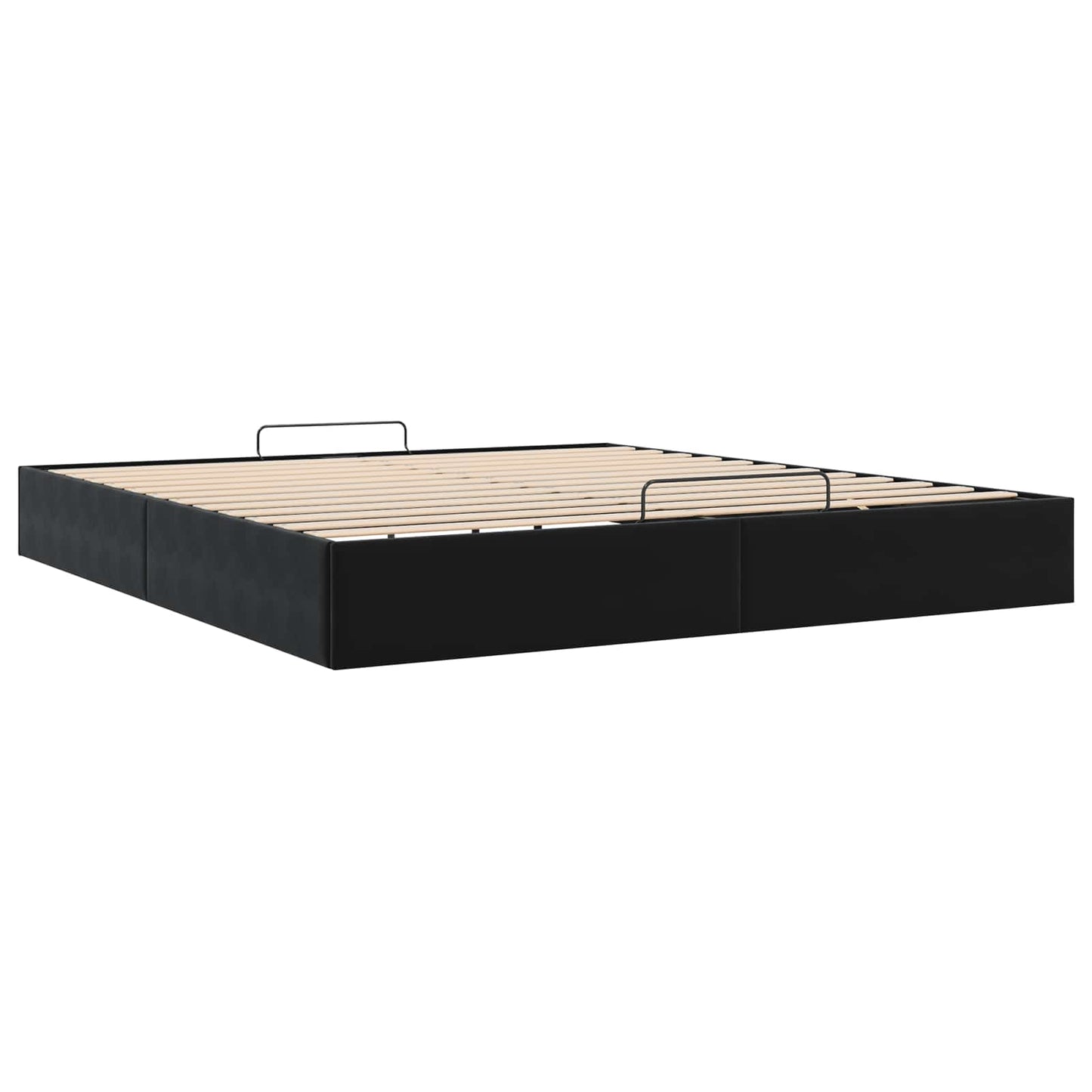 vidaXL Ottoman Bed Frame Black King Size Velvet