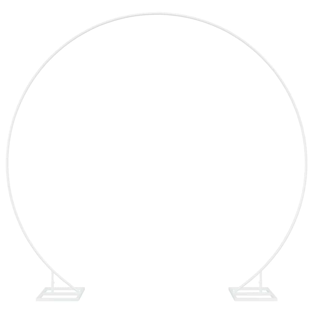 vidaXL Wedding Arch White 220 x 45 x 200 cm Steel