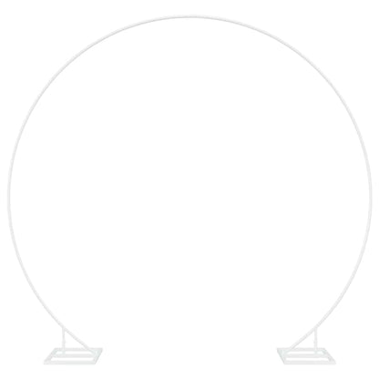 vidaXL Wedding Arch White 220 x 45 x 200 cm Steel