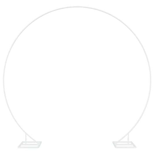 vidaXL Wedding Arch White 220 x 45 x 200 cm Steel