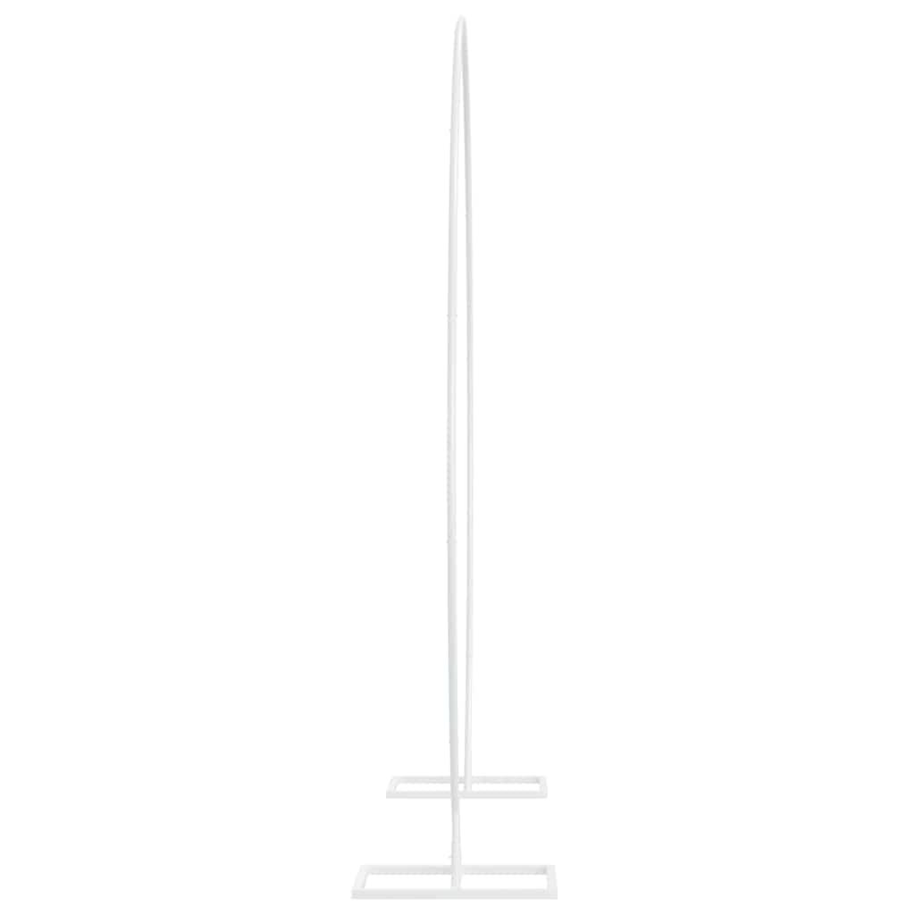 vidaXL Wedding Arch White 220 x 45 x 200 cm Steel