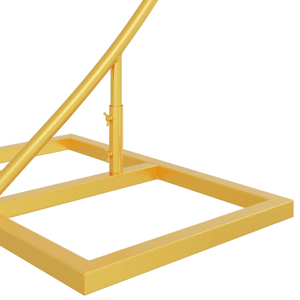vidaXL Wedding Arch Gold 220 x 45 x 200 cm Steel