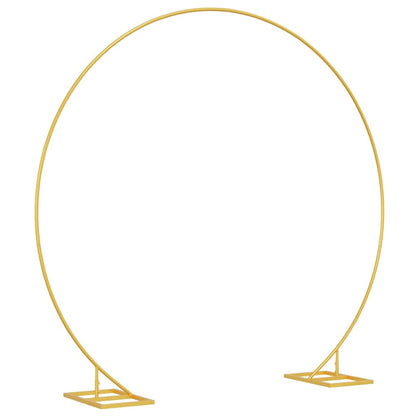 vidaXL Wedding Arch Gold 220 x 45 x 200 cm Steel