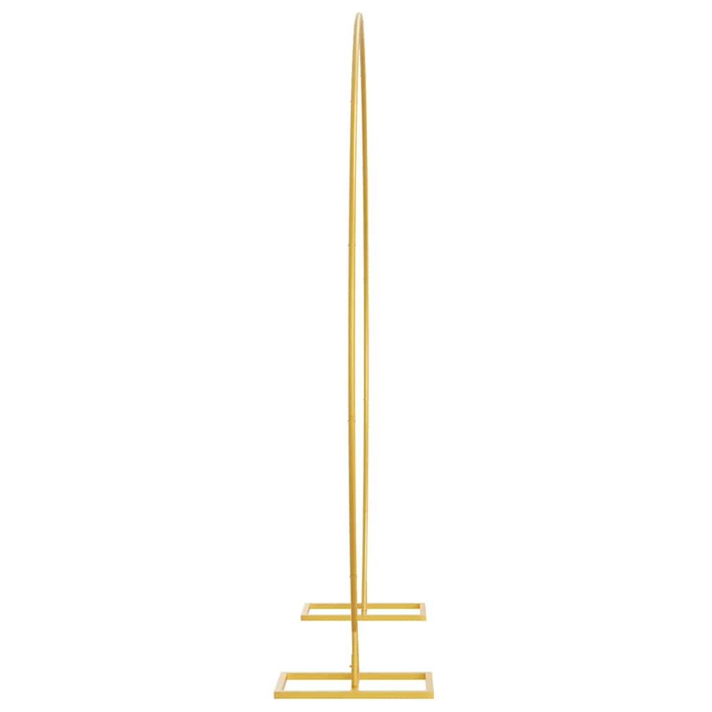 vidaXL Wedding Arch Gold 220 x 45 x 200 cm Steel