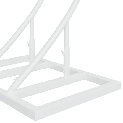 vidaXL Wedding Arch White 220 x 45 x 200 cm Steel