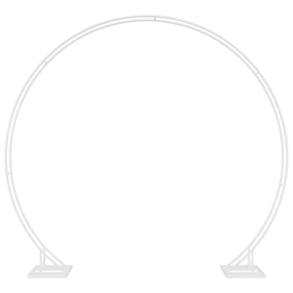 vidaXL Wedding Arch White 220 x 45 x 200 cm Steel