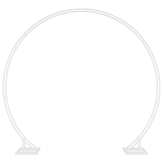 vidaXL Wedding Arch White 220 x 45 x 200 cm Steel