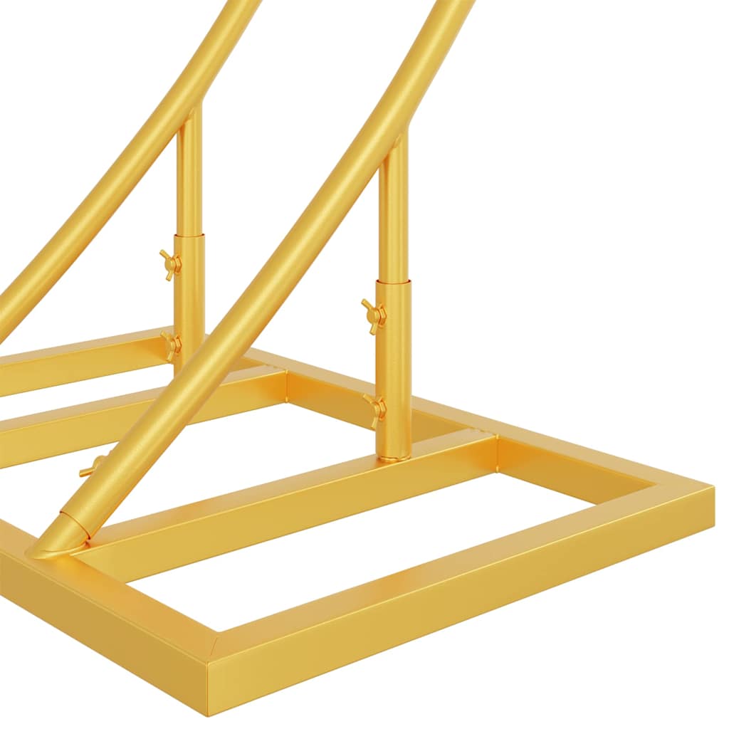 vidaXL Wedding Arch Gold 220 x 45 x 200 cm Steel
