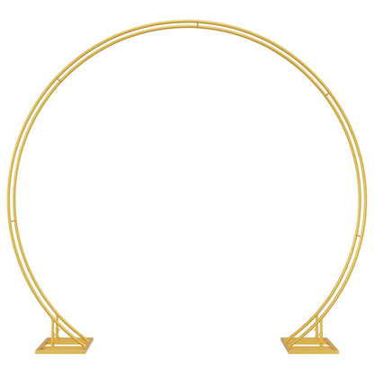 vidaXL Wedding Arch Gold 220 x 45 x 200 cm Steel