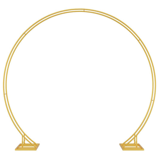 vidaXL Wedding Arch Gold 220 x 45 x 200 cm Steel