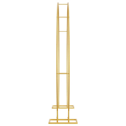 vidaXL Wedding Arch Gold 220 x 45 x 200 cm Steel