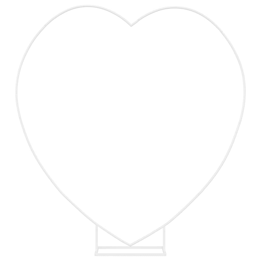 vidaXL Wedding Arch White 195 x 35 x 211 cm Steel