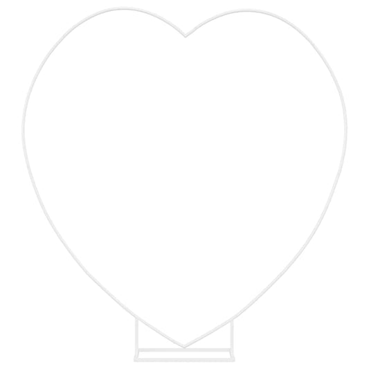 vidaXL Wedding Arch White 195 x 35 x 211 cm Steel