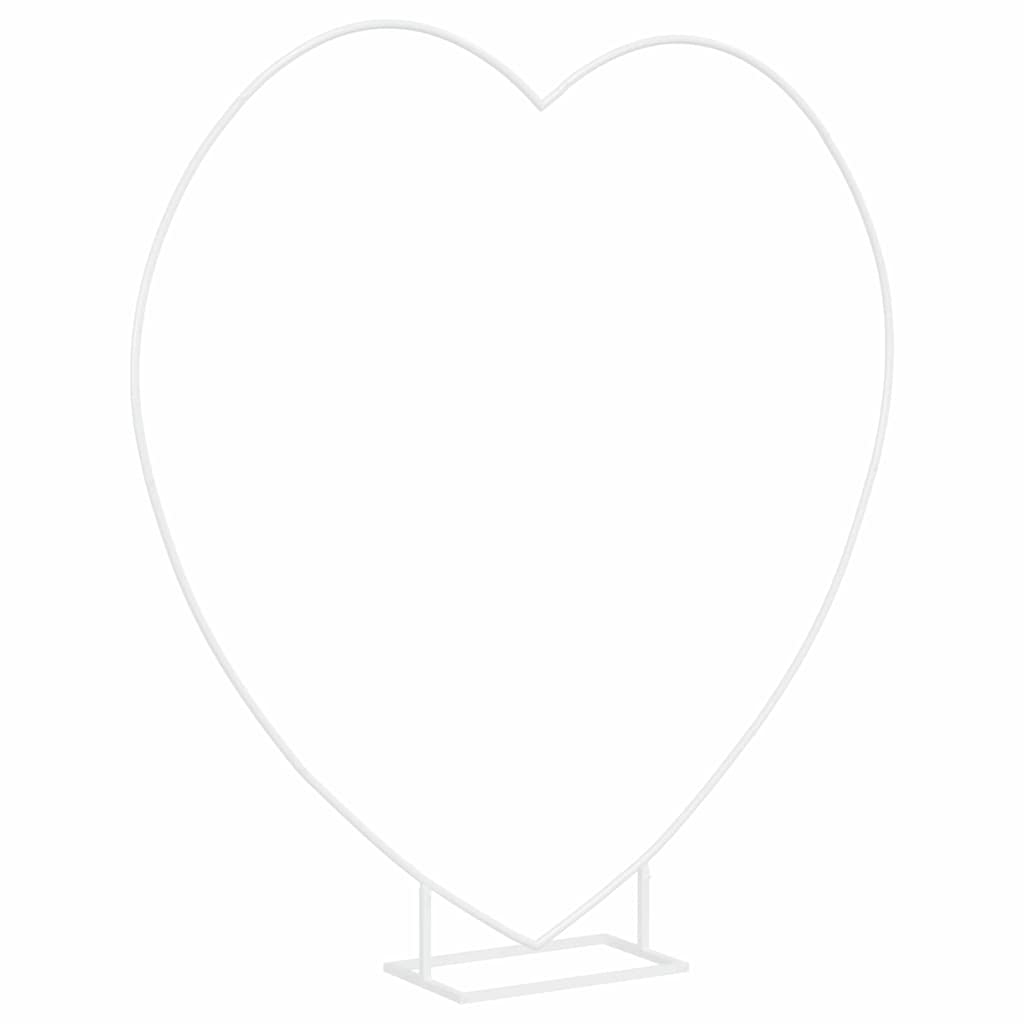 vidaXL Wedding Arch White 195 x 35 x 211 cm Steel