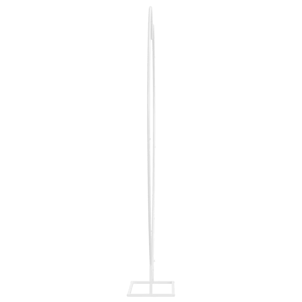 vidaXL Wedding Arch White 195 x 35 x 211 cm Steel