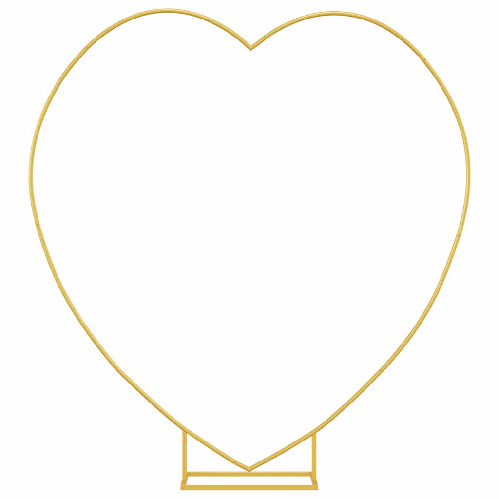 vidaXL Wedding Arch Gold 195 x 35 x 211 cm Steel