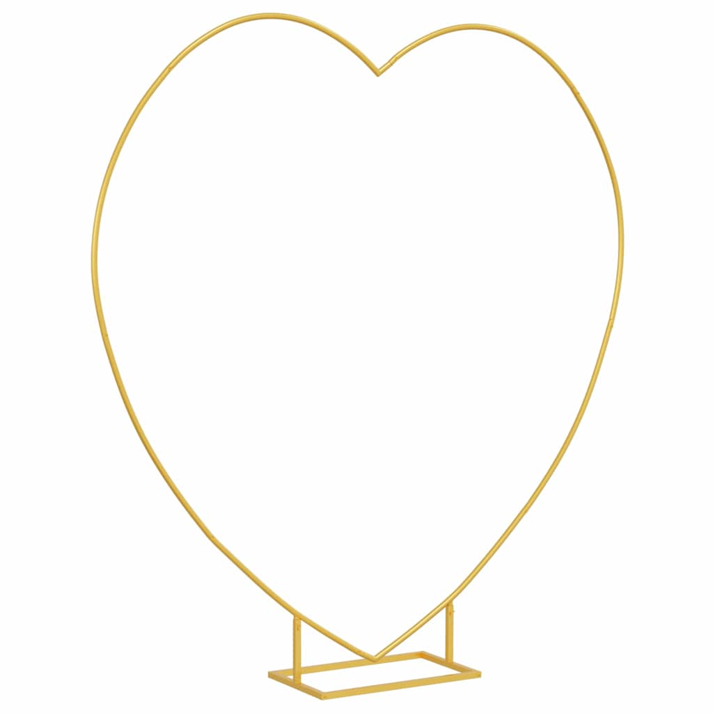 vidaXL Wedding Arch Gold 195 x 35 x 211 cm Steel