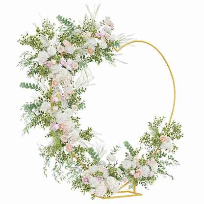 vidaXL Wedding Arch Gold 195 x 35 x 211 cm Steel