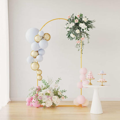 vidaXL Wedding Arch Gold 100 x 39 x 200 cm Steel