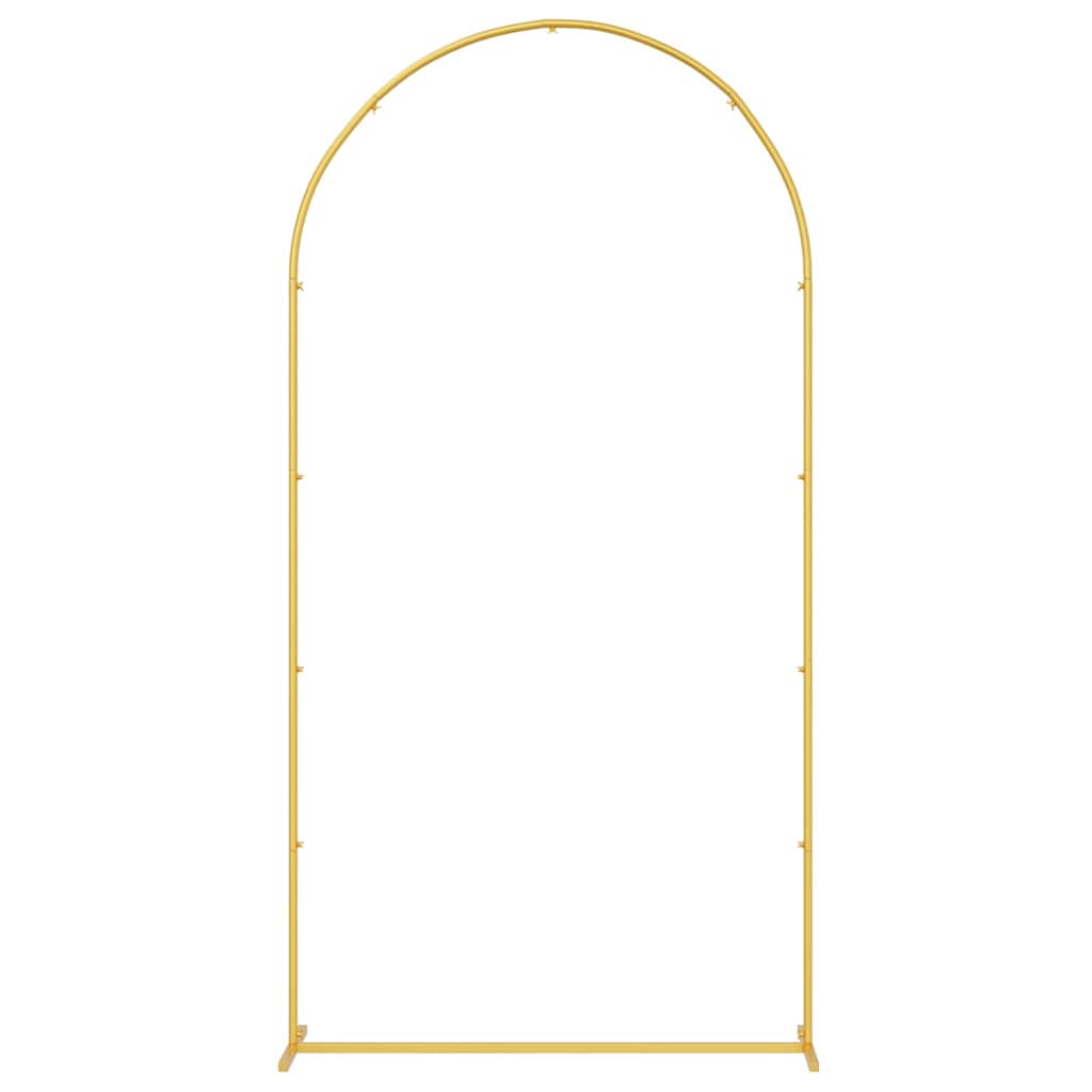 vidaXL Wedding Arch Gold 100 x 39 x 200 cm Steel