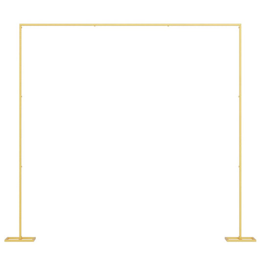 vidaXL Wedding Arch Gold 338 x 35 x 300 cm Steel