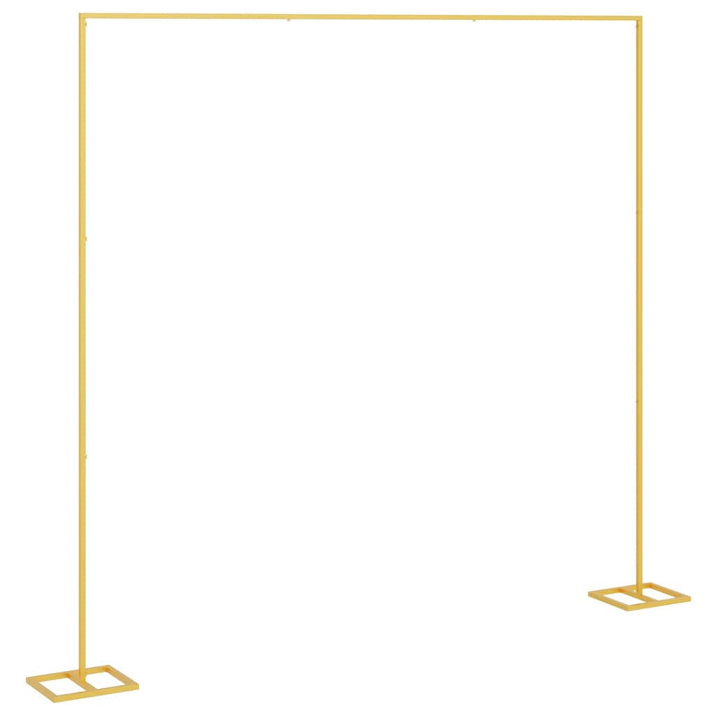 vidaXL Wedding Arch Gold 338 x 35 x 300 cm Steel