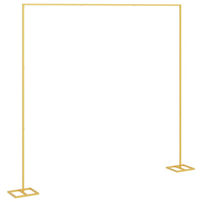 vidaXL Wedding Arch Gold 338 x 35 x 300 cm Steel