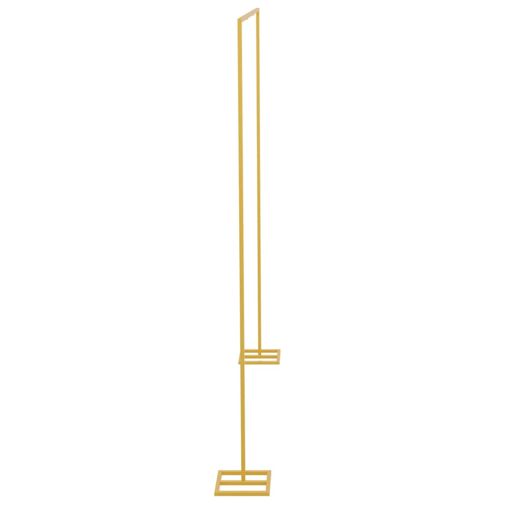 vidaXL Wedding Arch Gold 338 x 35 x 300 cm Steel