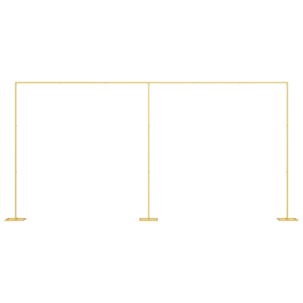 vidaXL Wedding Arch Gold 657 x 35 x 300 cm Steel