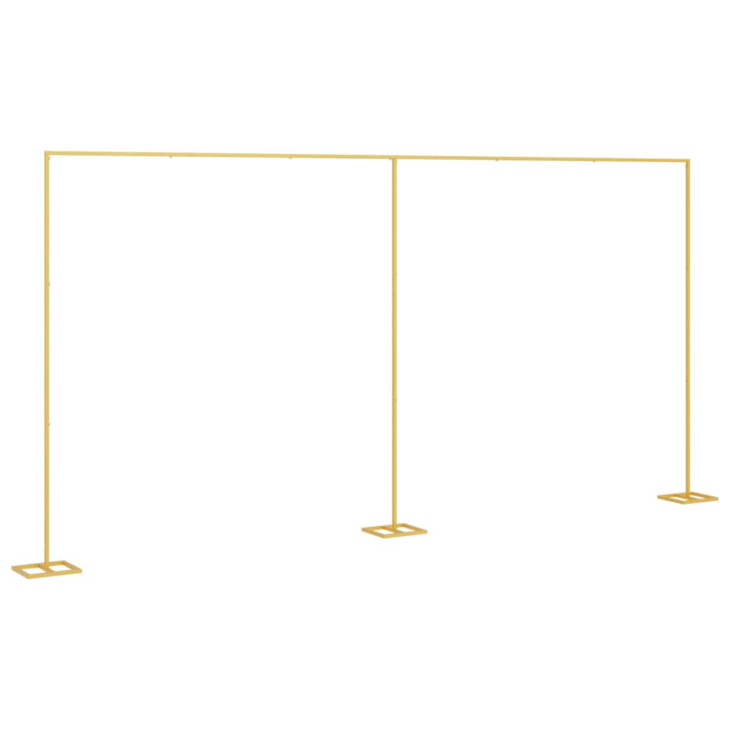 vidaXL Wedding Arch Gold 657 x 35 x 300 cm Steel