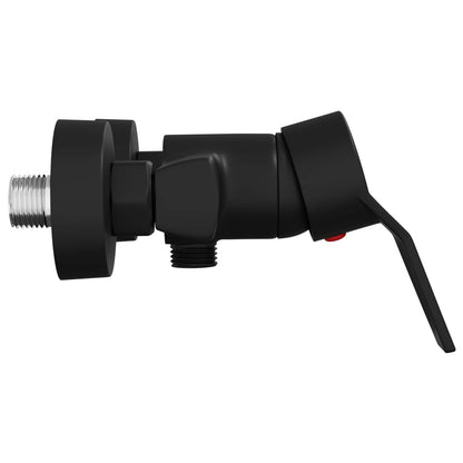 vidaXL Shower Mixer Tap Black G 1 / 2 inches Brass