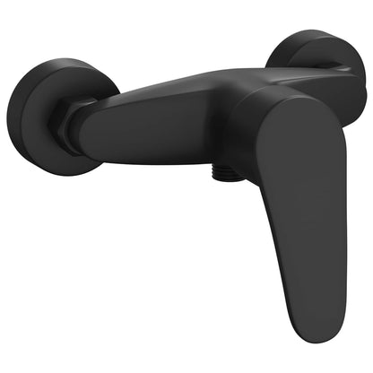 vidaXL Shower Mixer Tap Black G 1 / 2 inches