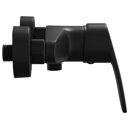 vidaXL Shower Mixer Tap Black G 1 / 2 inches