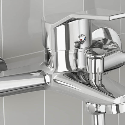 vidaXL Shower Mixer Tap Chrome G 1/2 inches