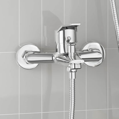vidaXL Shower Mixer Tap Chrome G 1/2 inches